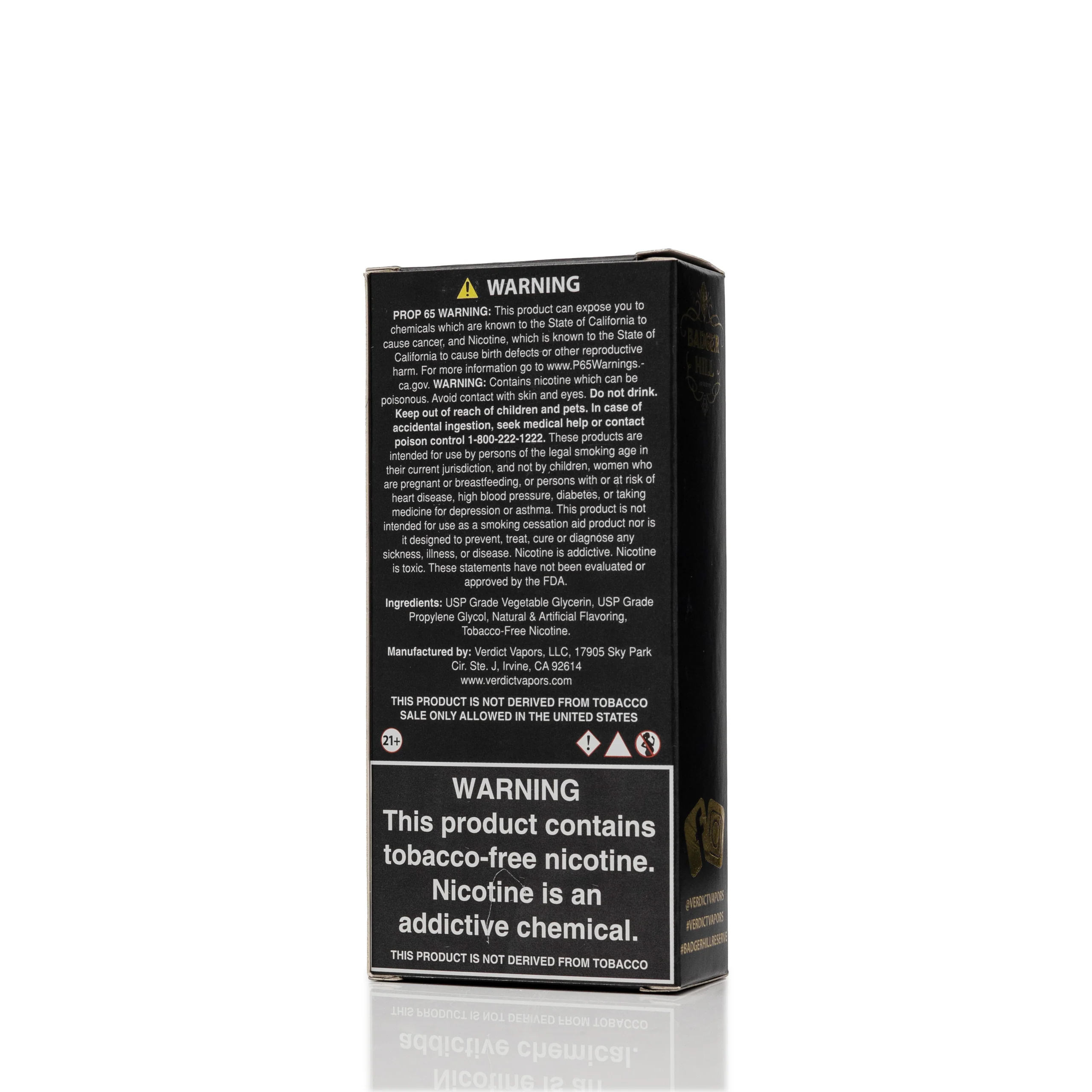 Badger Hill E-Liquid - Milk & Honey - 120mL