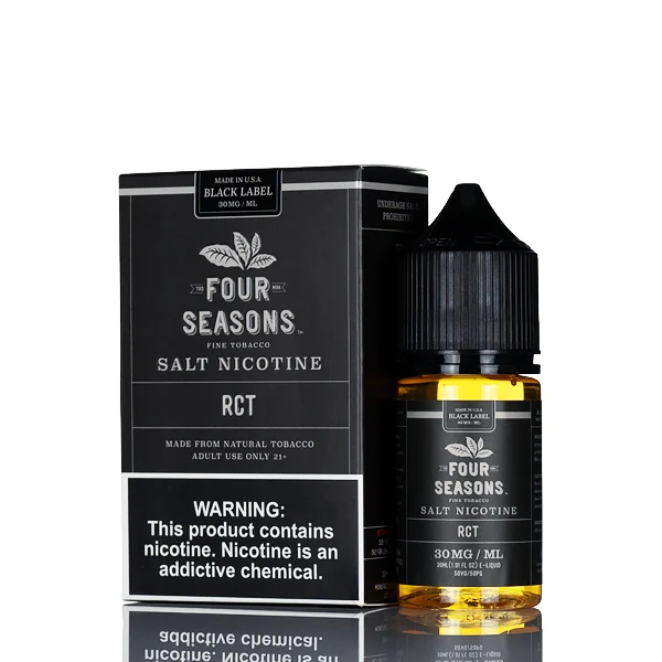 Four Seasons Salt Nicotine - Black Label - RCT - 30ml