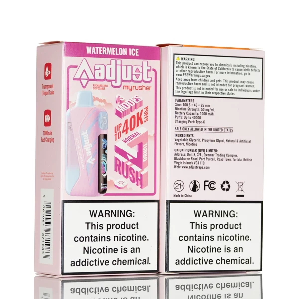 Adjust MyRusher 40K 40000 Puffs Disposable Vape - 20mL
