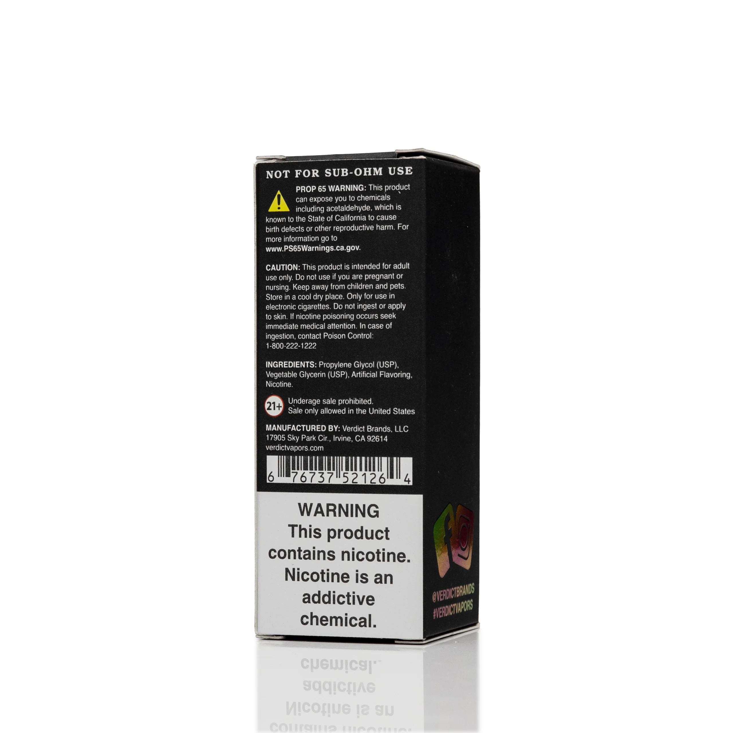 Verdict Salt Nic E-Liquid - Snitch - 30mL