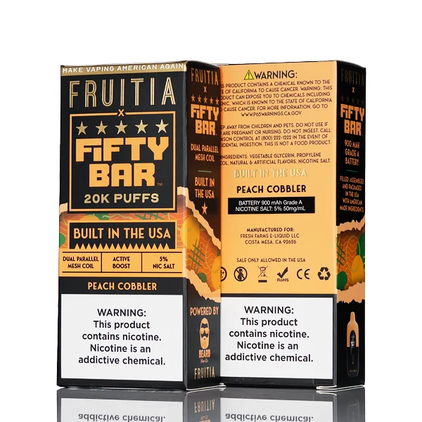 FRUITIA X Fifty Bar 20K 20000 Puffs Disposable - 16mL