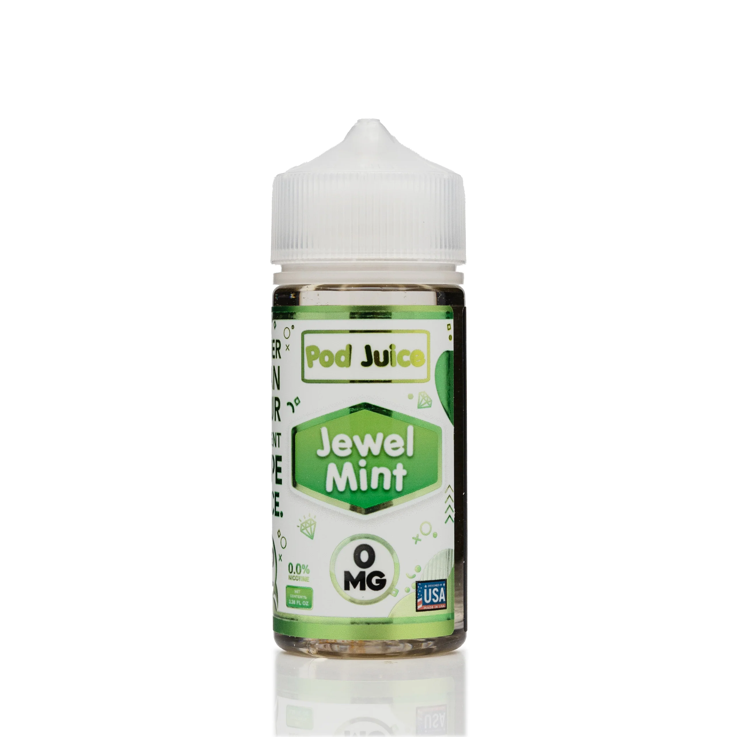Pod Juice - Jewel Mint - No Nicotine Vape Juice - 100ml