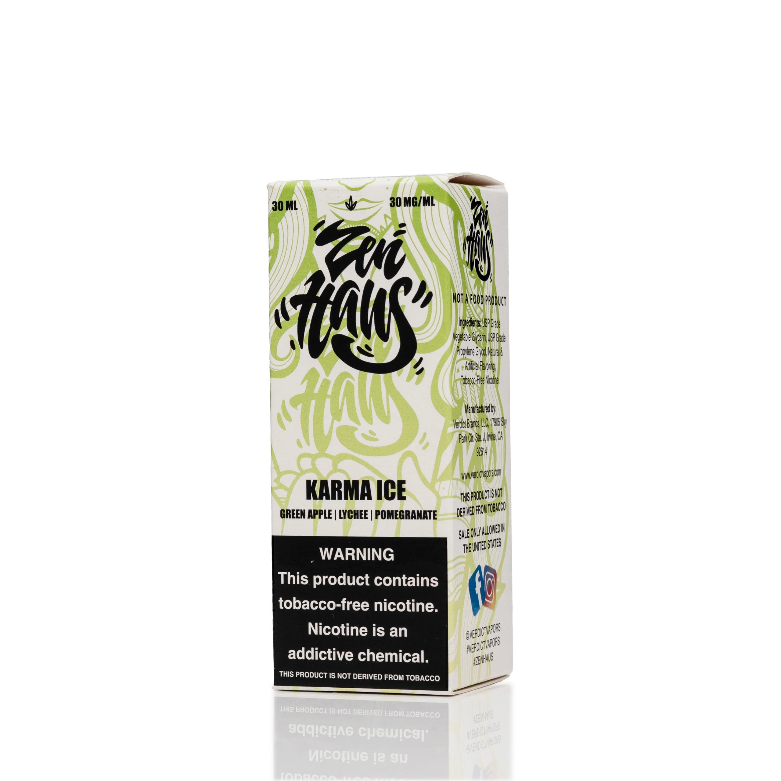 Zen Haus Salt Nic E-Liquid - Karma Iced - 30mL
