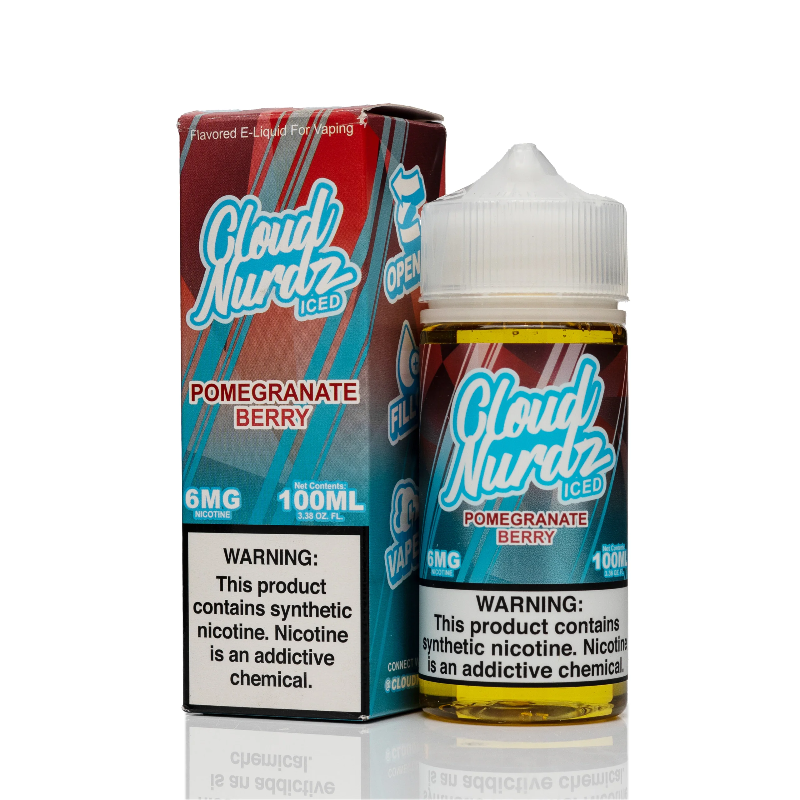 Cloud Nurdz 电子烟油 - 石榴浆果冰 - 100ml