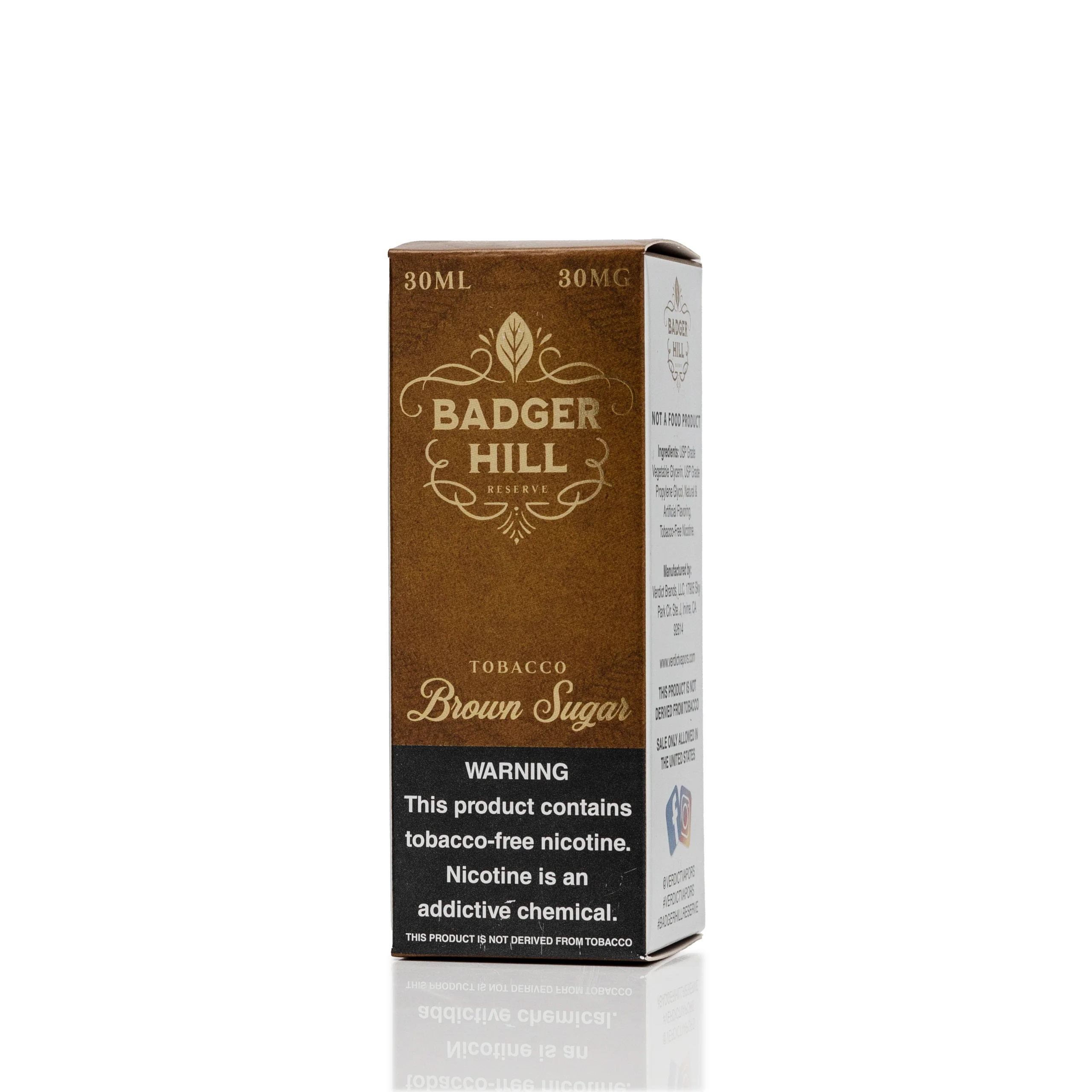 Badger Hill Salts E-Liquid - Brown Sugar - 30mL