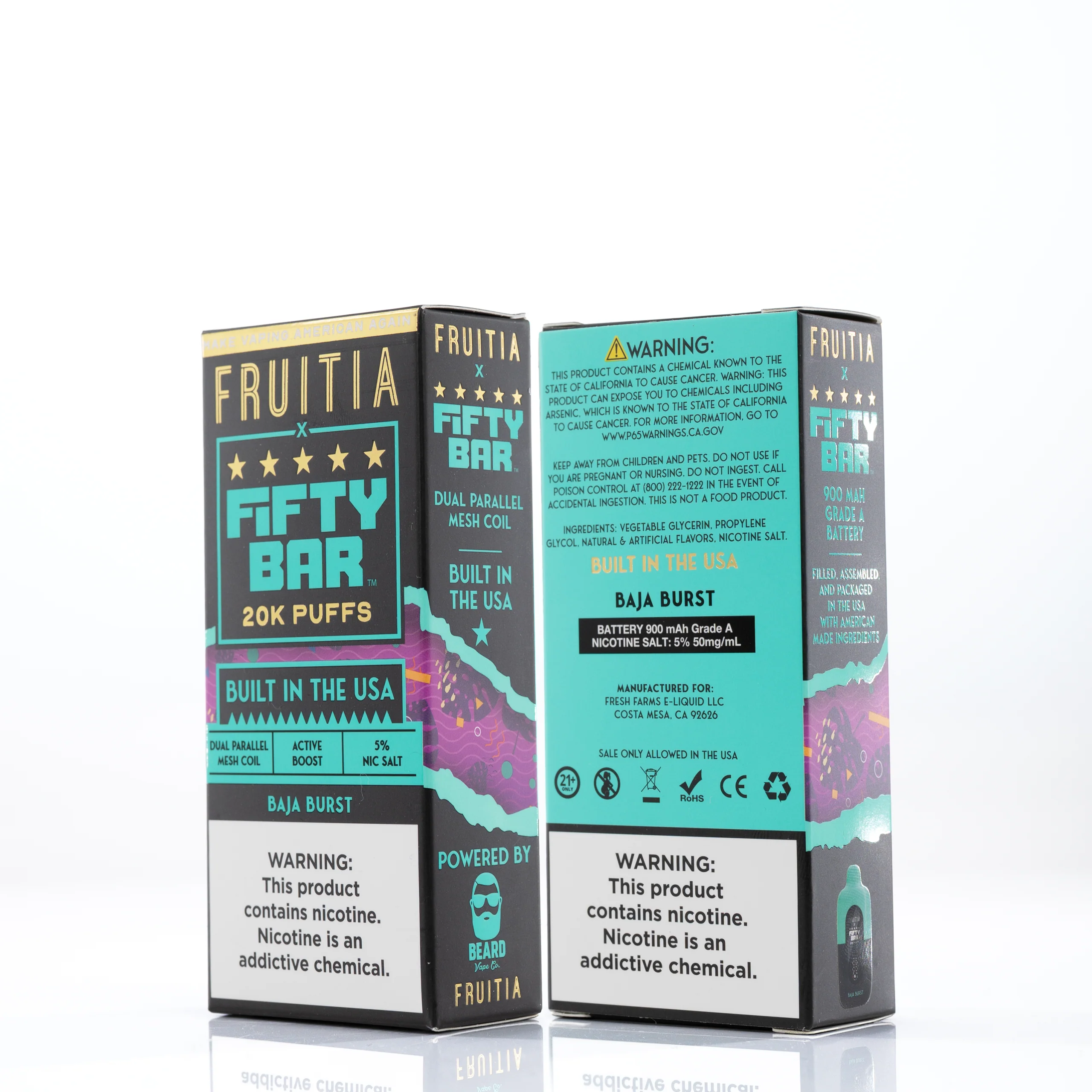 FRUITIA X Fifty Bar 20K 20000 Puffs Disposable - 16mL
