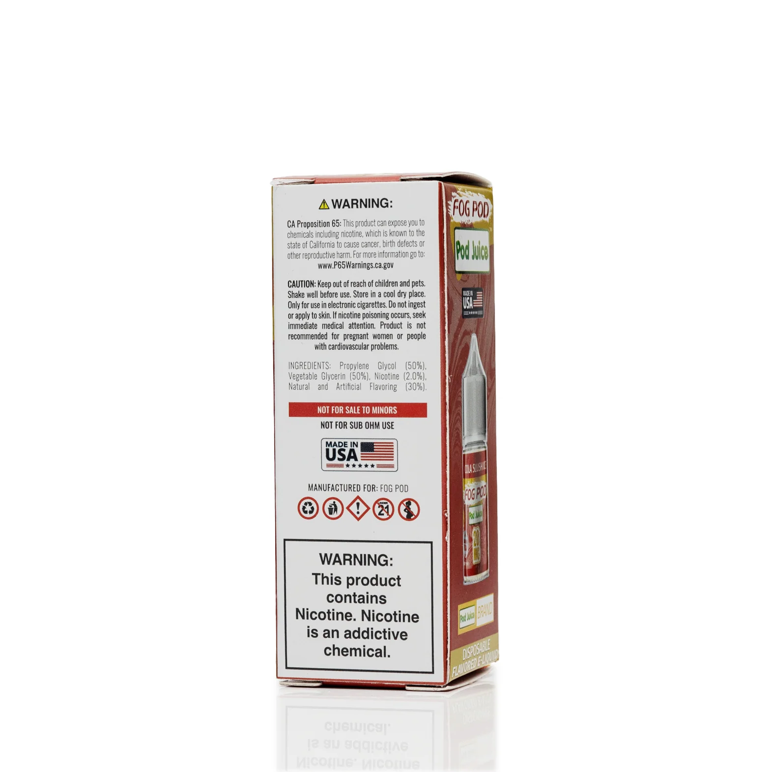 Pod Juice X Fog Pod Salt Nic - Cola Slush Ice - 30mL