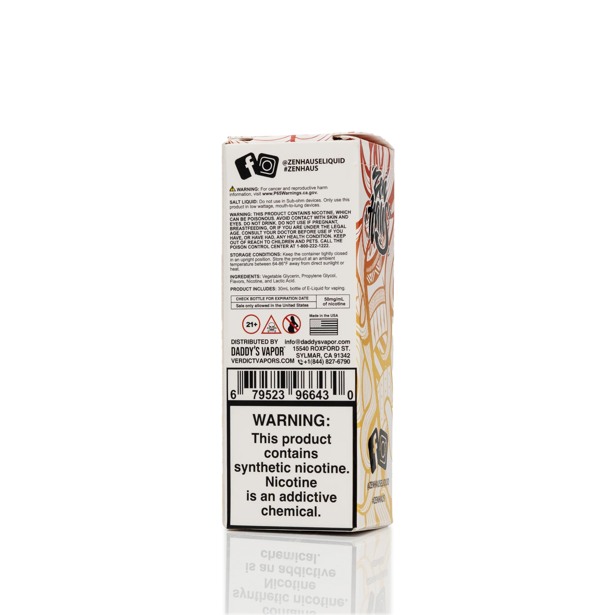 Zen Haus Salt Nic E-Liquid - Rebirth Iced - 30mL
