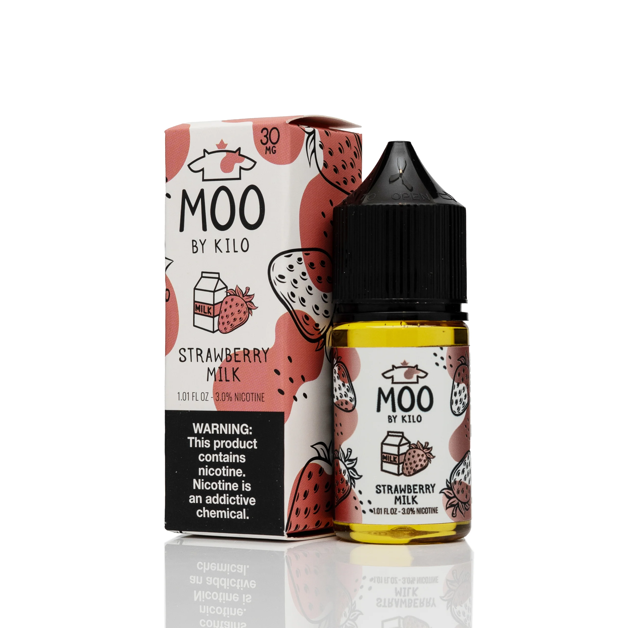 Moo E-Liquids TFN Salt Nic - Strawberry Milk - 30ml