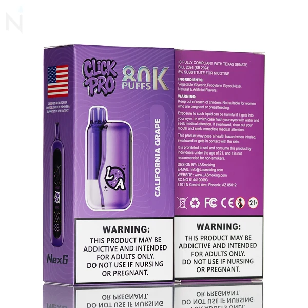 L&A Click Pro 80K Puffs Disposable Kit - 22mL