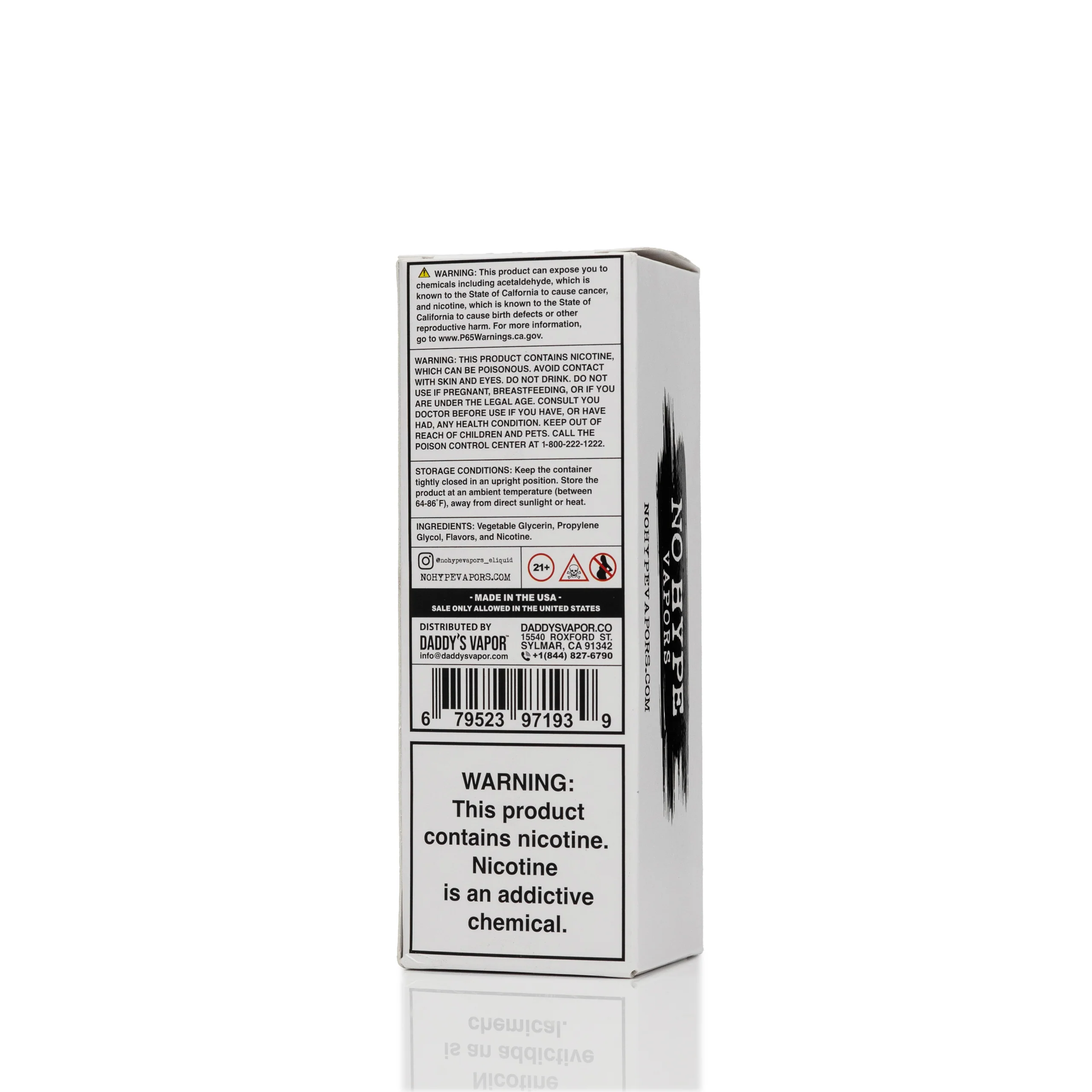 No Hype Vapors - Cafe Cappuccino - 100mL