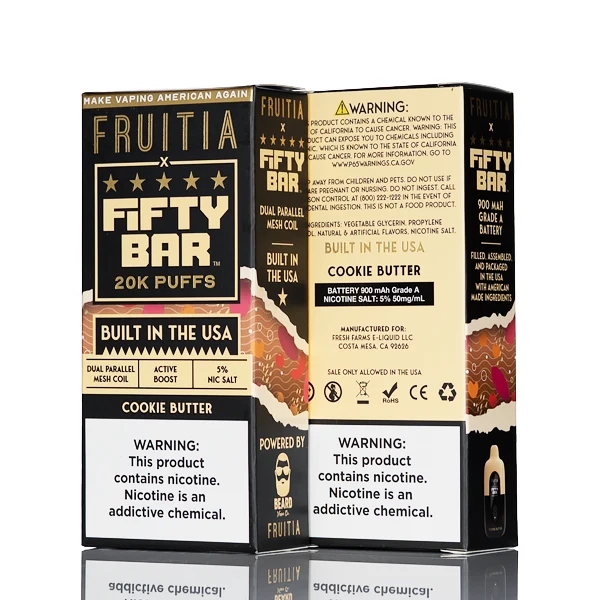 FRUITIA X Fifty Bar 20K 20000 Puffs Disposable - 16mL