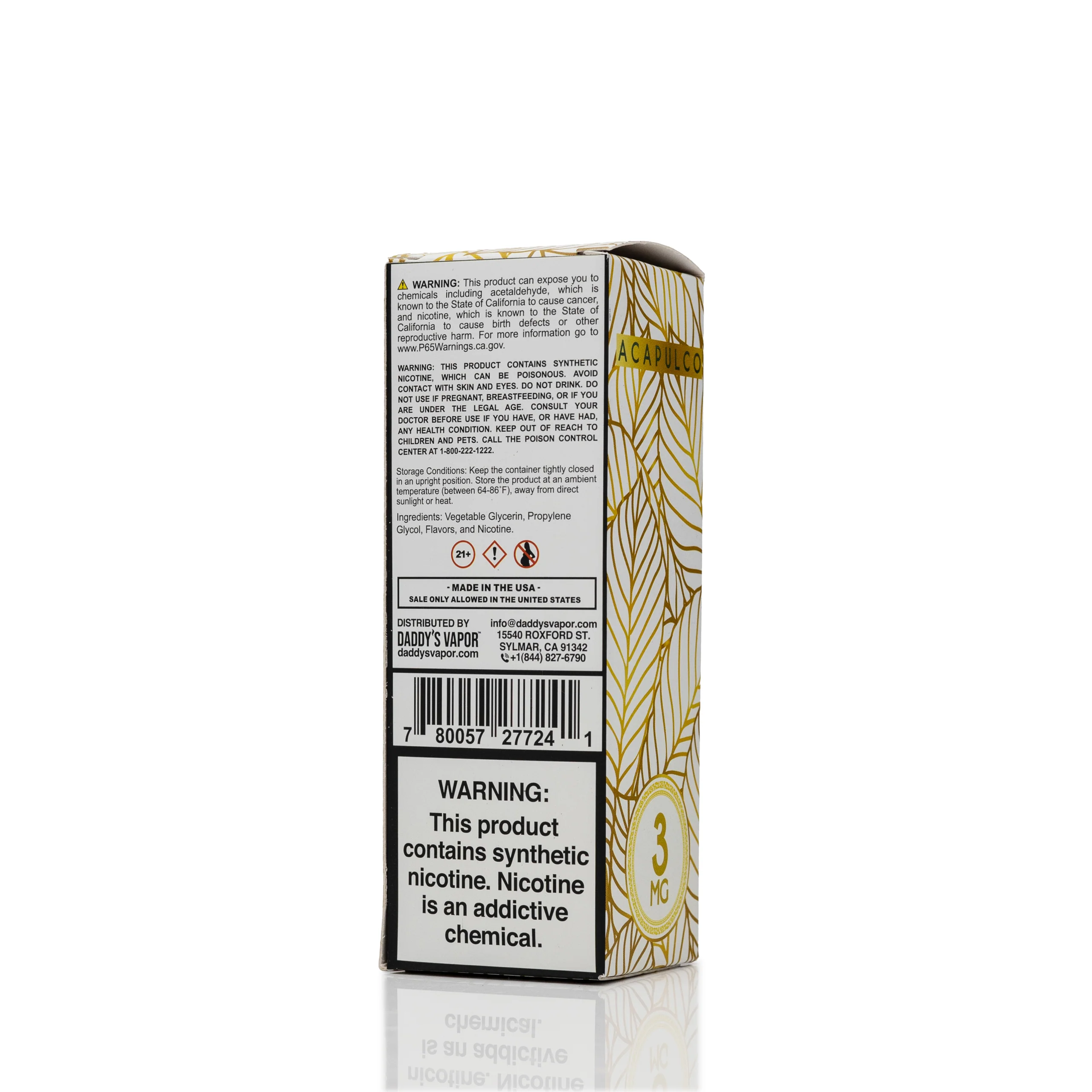 Gold Leaf E-Liquid - Acapulco - 100mL
