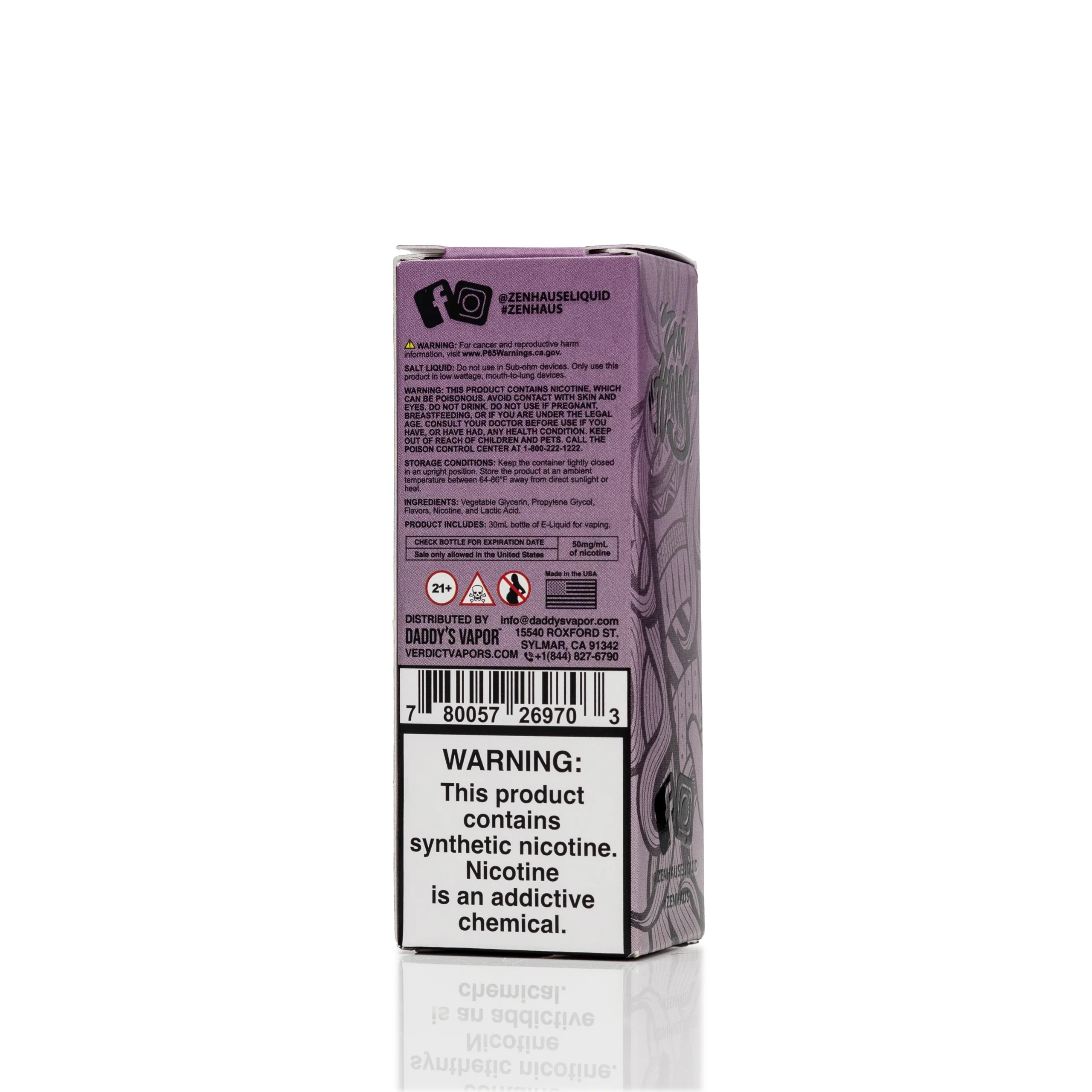 Zen Haus Salt Nic E-Liquid - Chakra - 30mL
