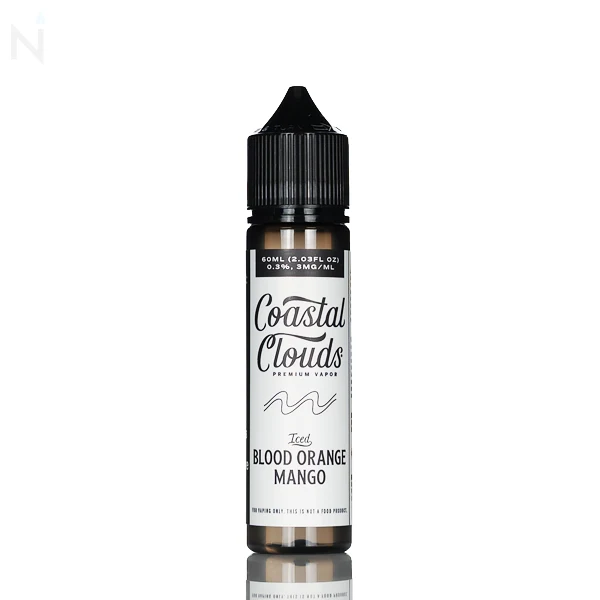 Coastal Clouds E-Liquid - Blood Orange Snow Cone Iced (Iced Blood Orange Mango) - 60mL