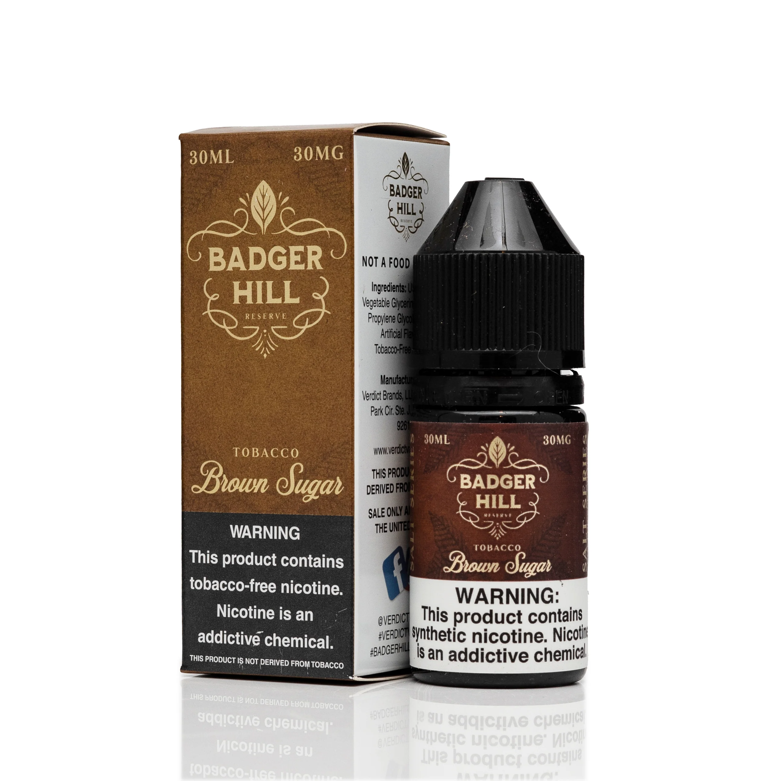 Badger Hill Salts E-Liquid - Brown Sugar - 30mL
