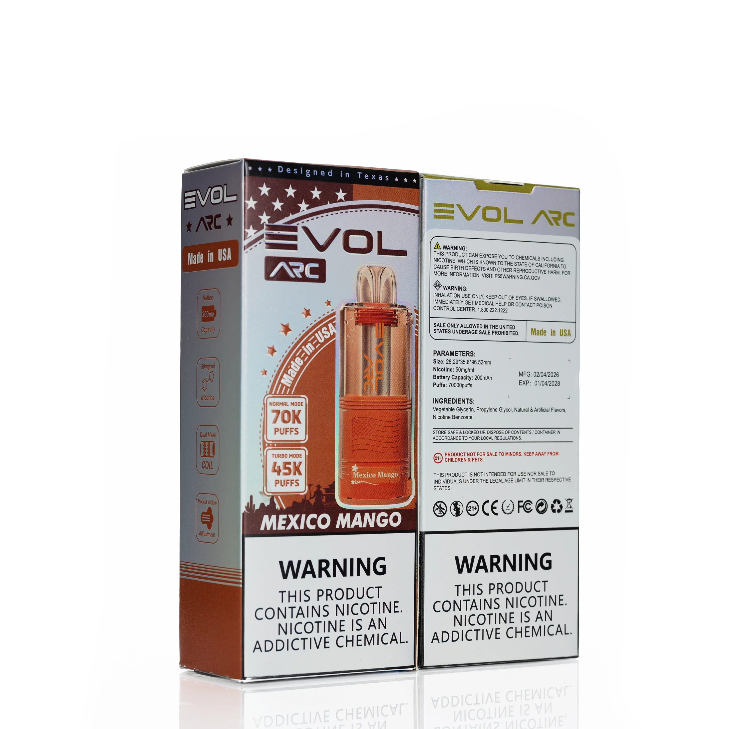 EVOL ARC 70K Puffs 一次性电子烟弹