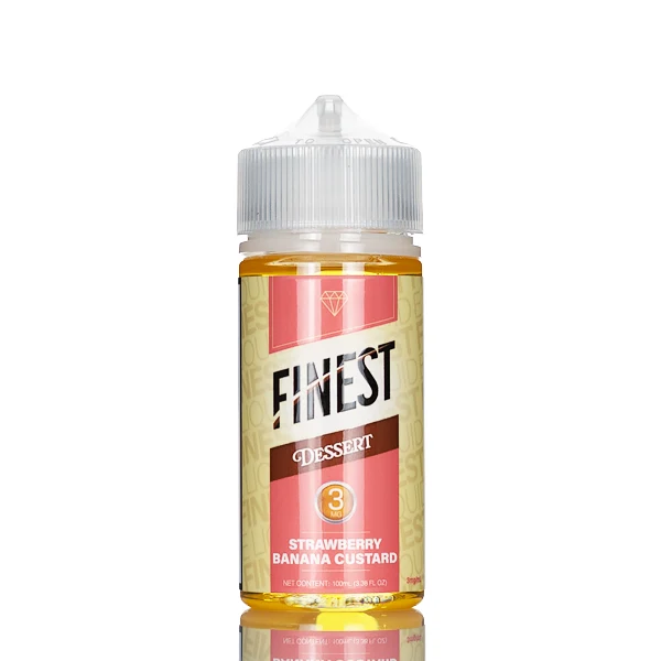 Finest E-Liquid - Desert Edition - Strawberry Banana Custard - 100mL