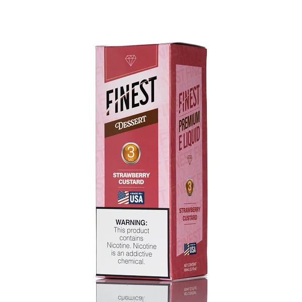 Finest E-Liquid - Desert Edition - Strawberry Custard - 100mL