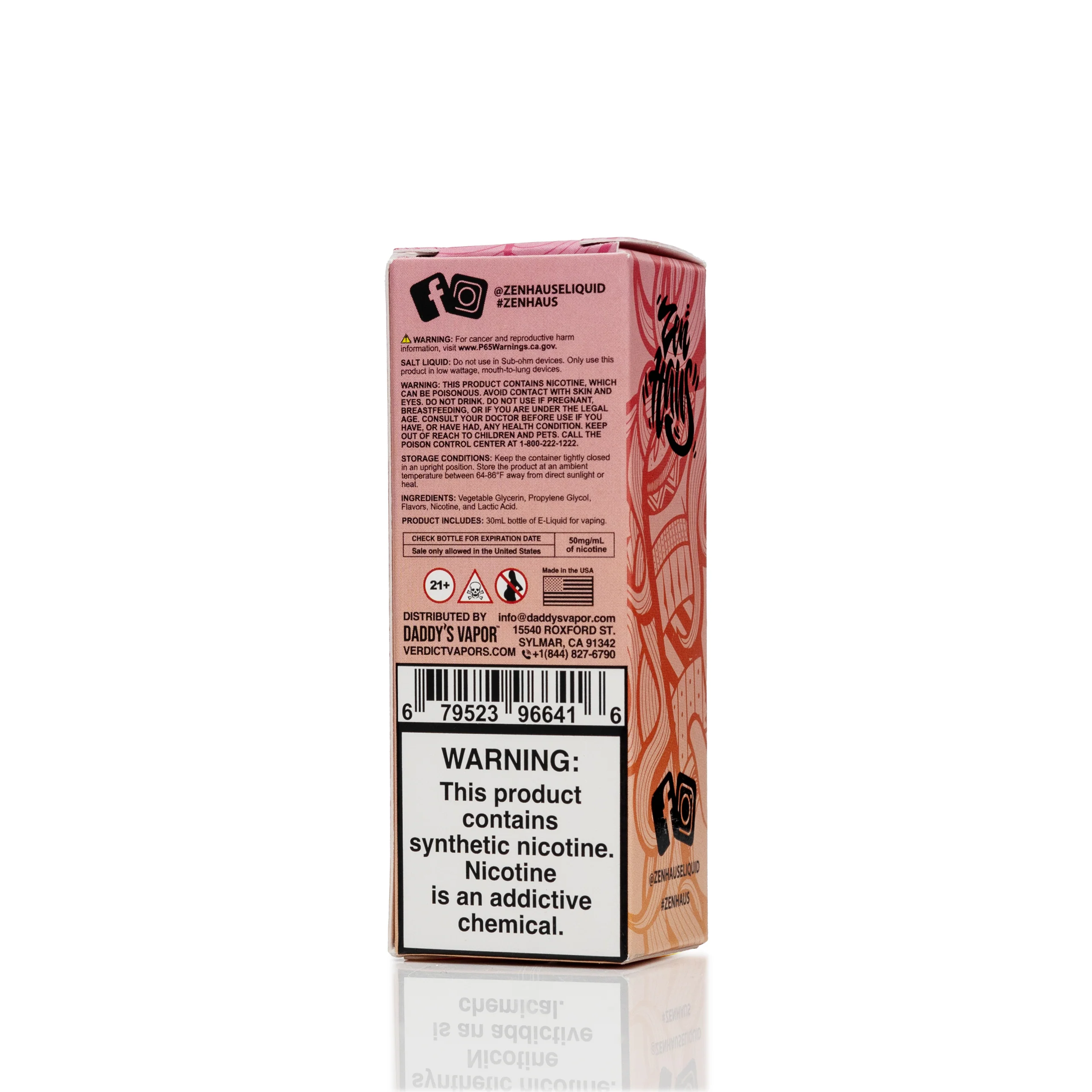 Zen Haus Salt Nic E-Liquid - Meditation - 30mL