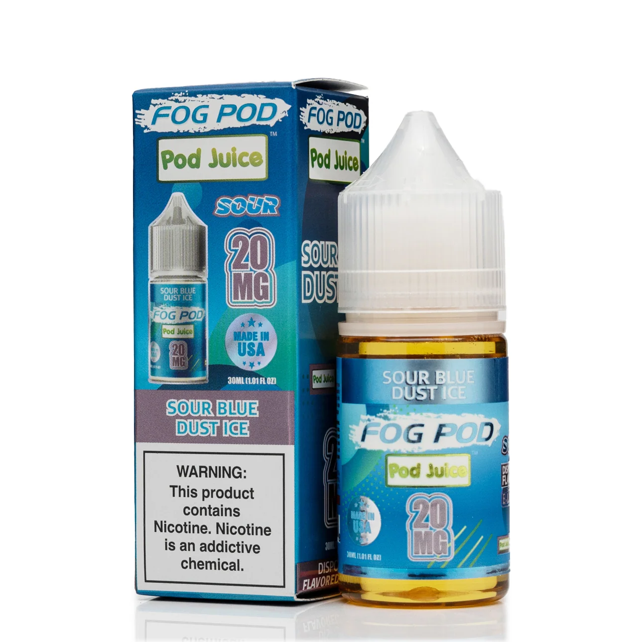 Pod Juice X Fog Pod Salt Nic - Sour Blue Dust Ice - 30mL
