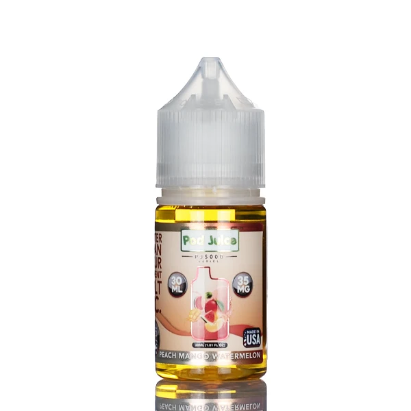 Pod Juice Salt PJ5000 - Peach Mango Watermelon - 30ml (DISCONTINUED)