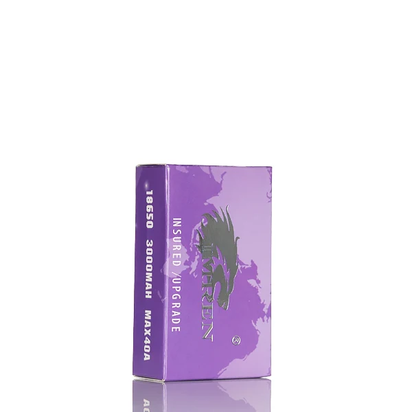 Imren 18650 3000mAh 40A Purple 2 Pack