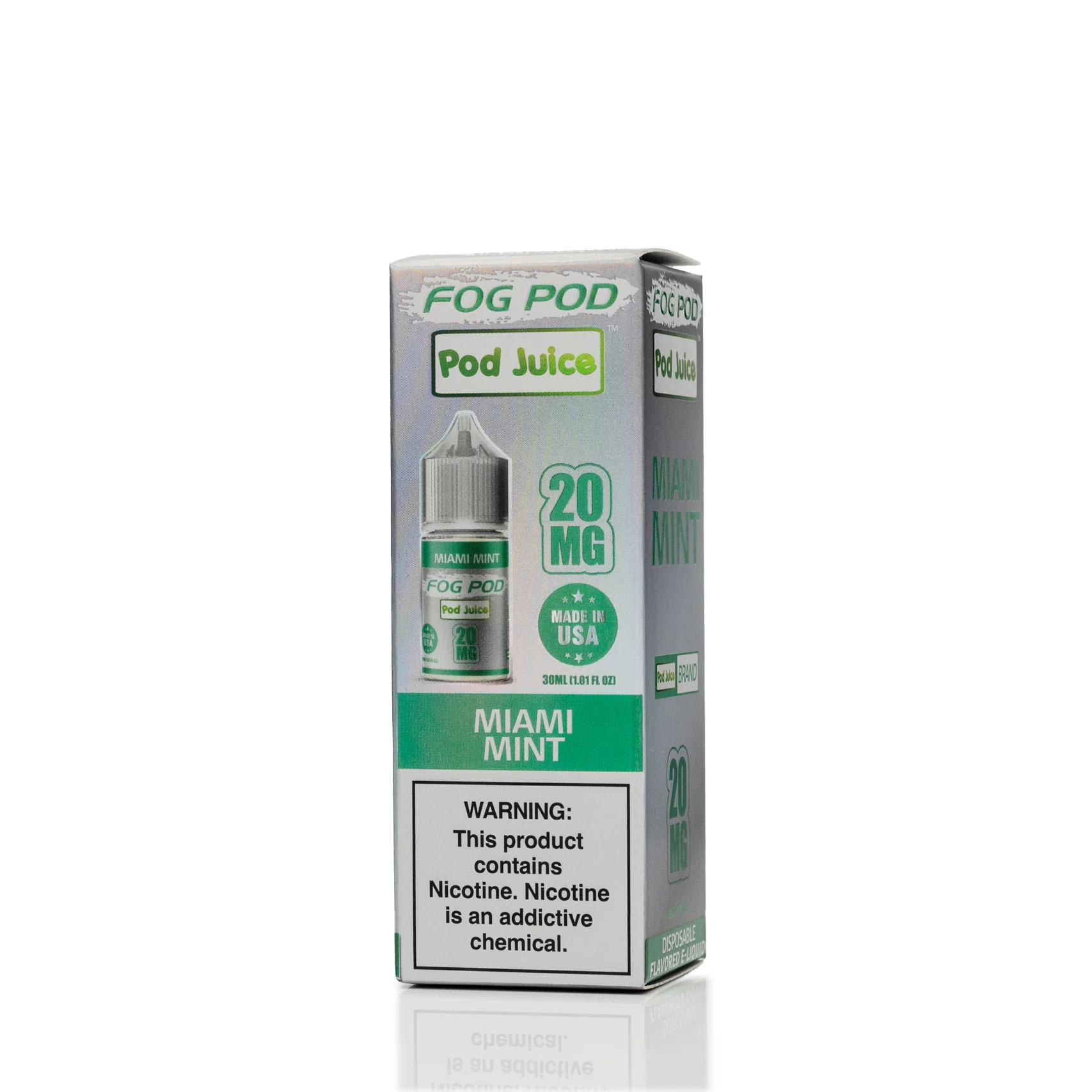 Pod Juice X Fog Pod Salt Nic - Miami Mint - 30mL