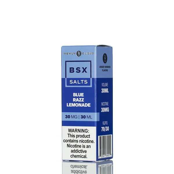 BSX Vapor Salt Nic  - Blue Razz Lemonade - 30ml