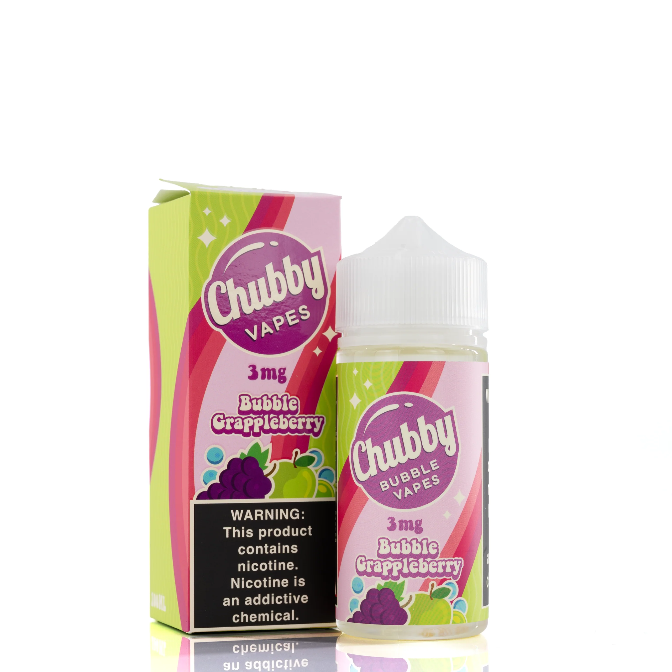 Chubby Bubble Vapes - Bubble Grappleberry - 100ml