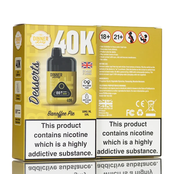 Dinner Lady Desserts 40K Puffs Disposable