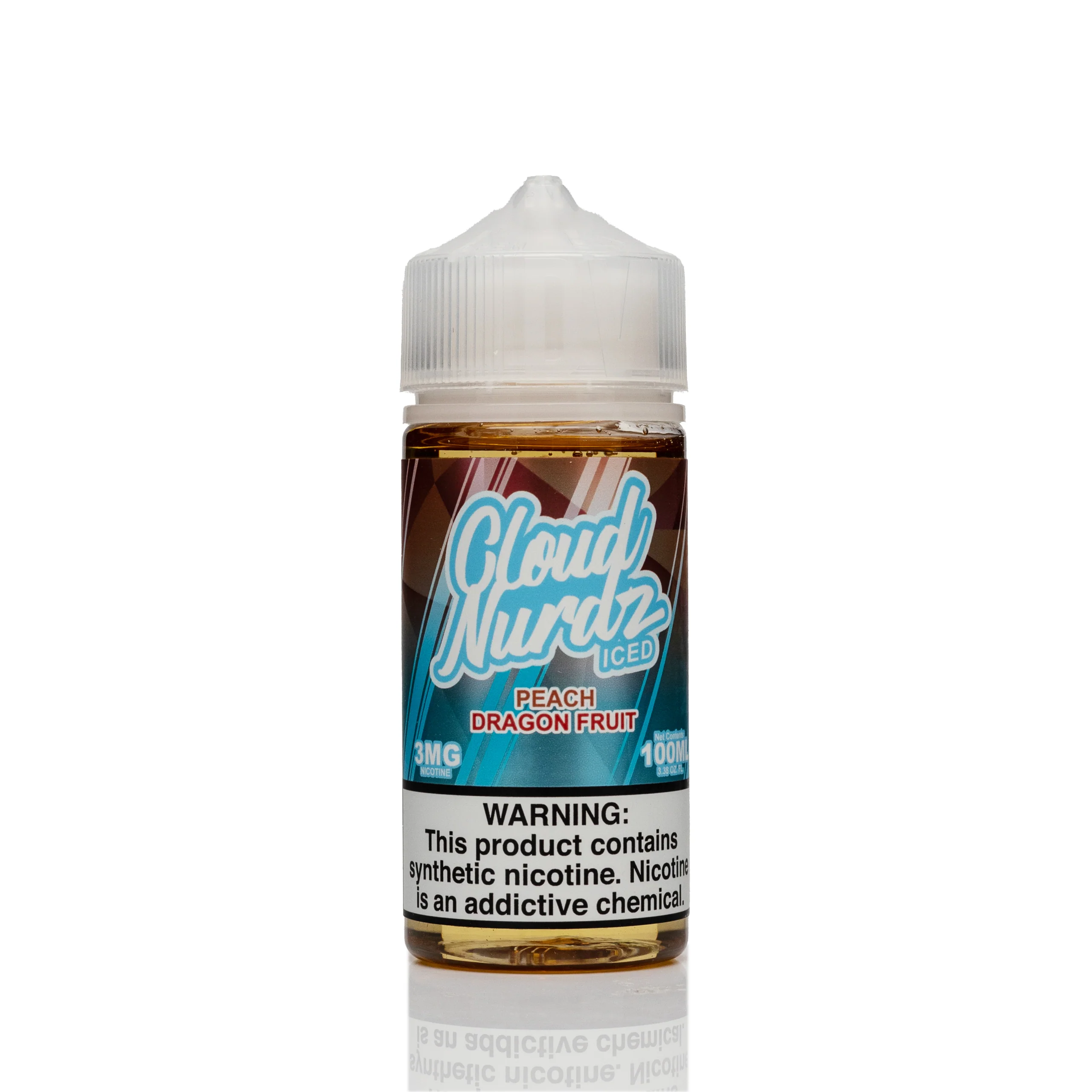 Cloud Nurdz E-Liquid - Peach Dragonfruit Ice - 100ml