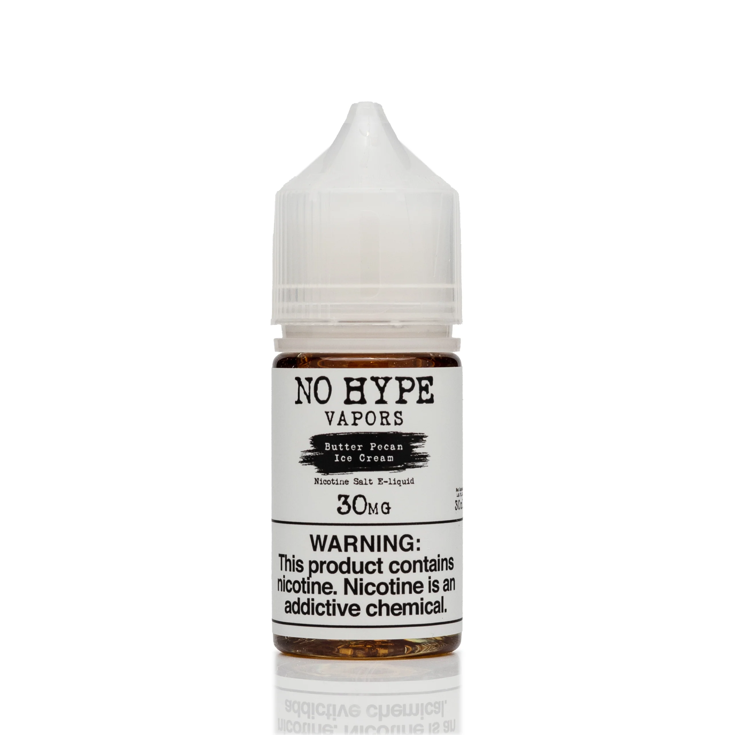 No Hype Vapors Salt Nic E-Liquid - Butter Pecan Ice Cream - 30mL