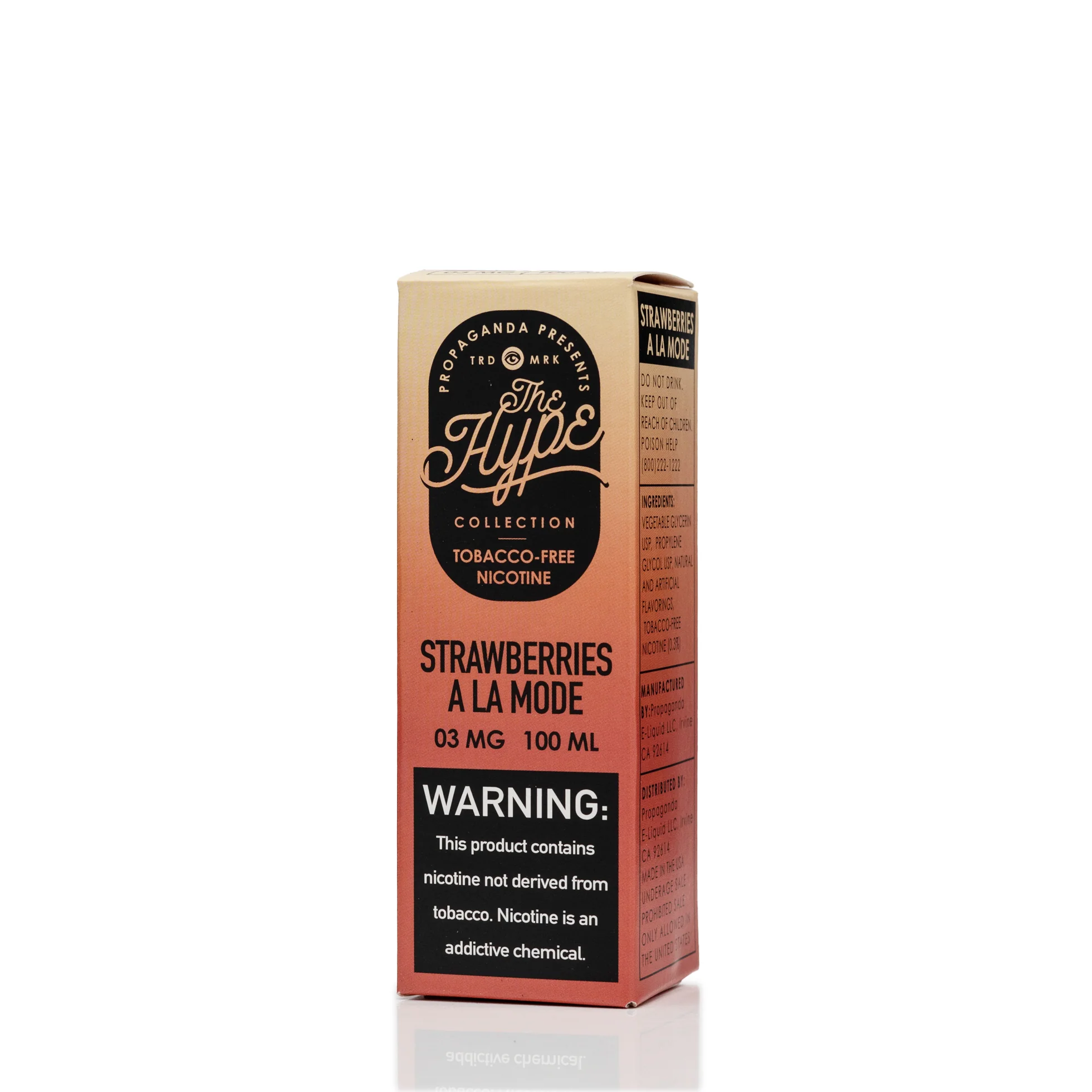 Propaganda E-Liquid - Strawberries A La Mode - 100mL