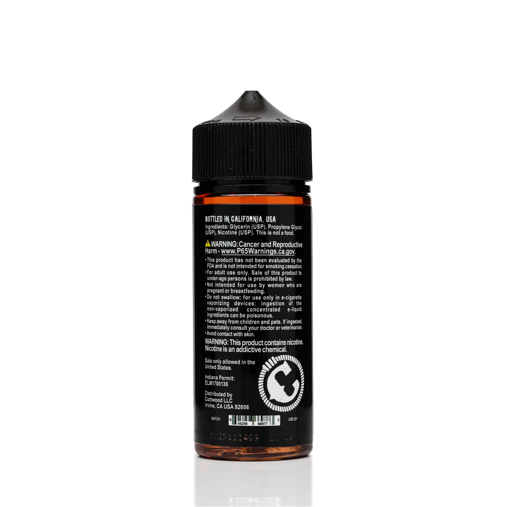 Cuttwood Classic E-Liquid - Clear - 120mL