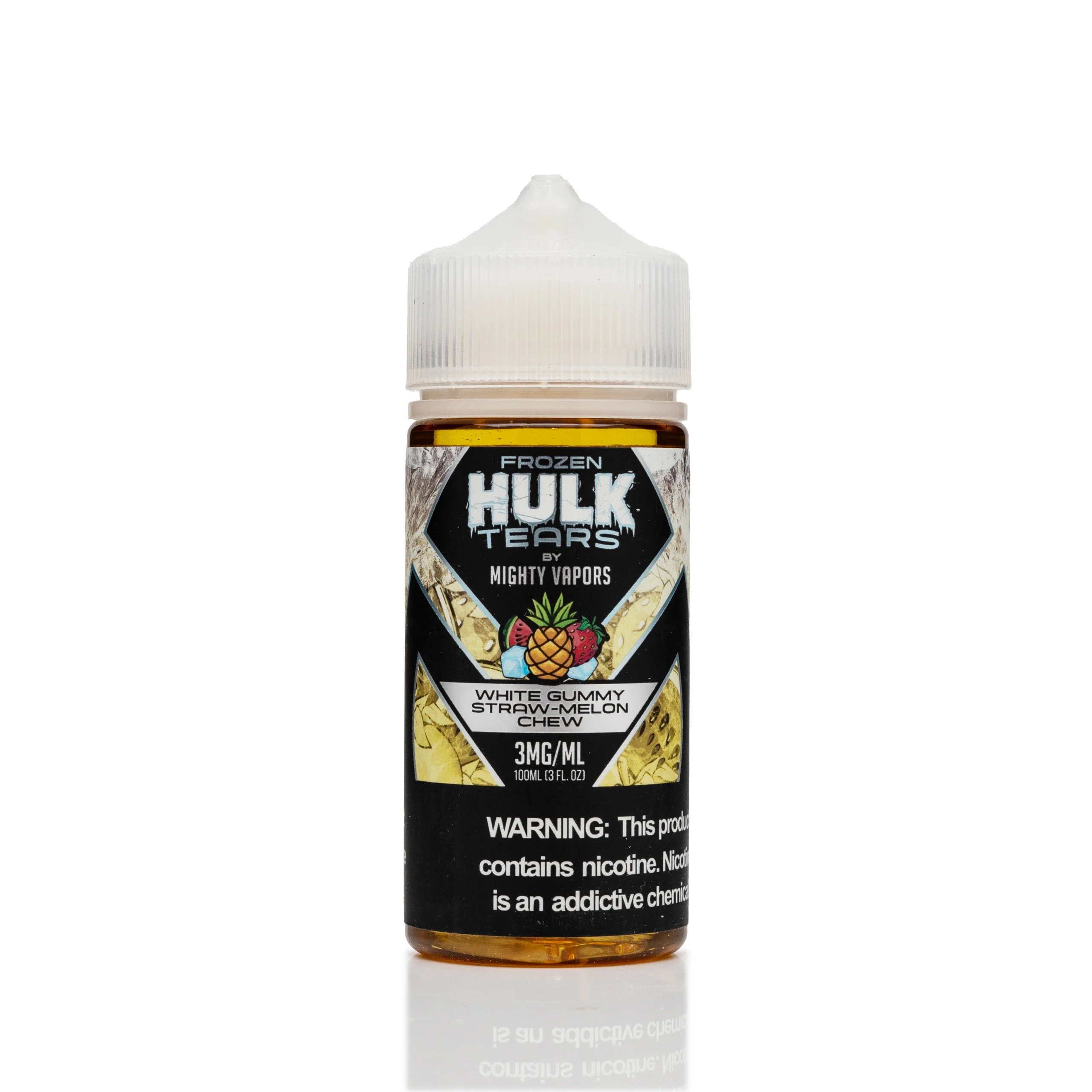 Hulk Tears E-Liquid - Frozen White Gummy Straw-Melon Chew - 100ml