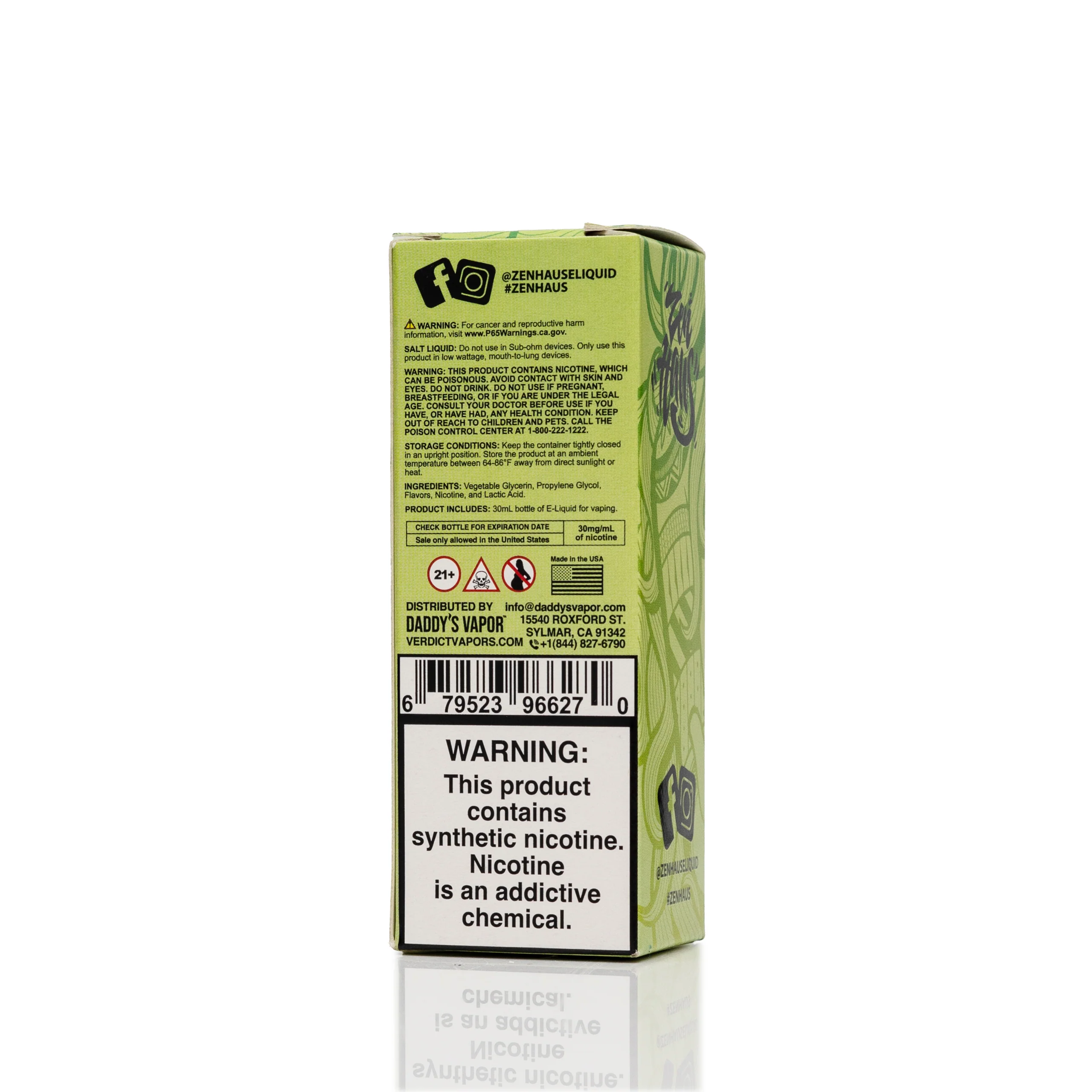 Zen Haus Salt Nic E-Liquid - Karma - 30mL