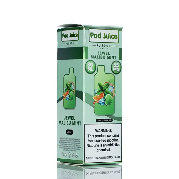 Pod Juice Salt PJ5000 - Jewel Malibu Mint - 30ml (DISCONTINUED)