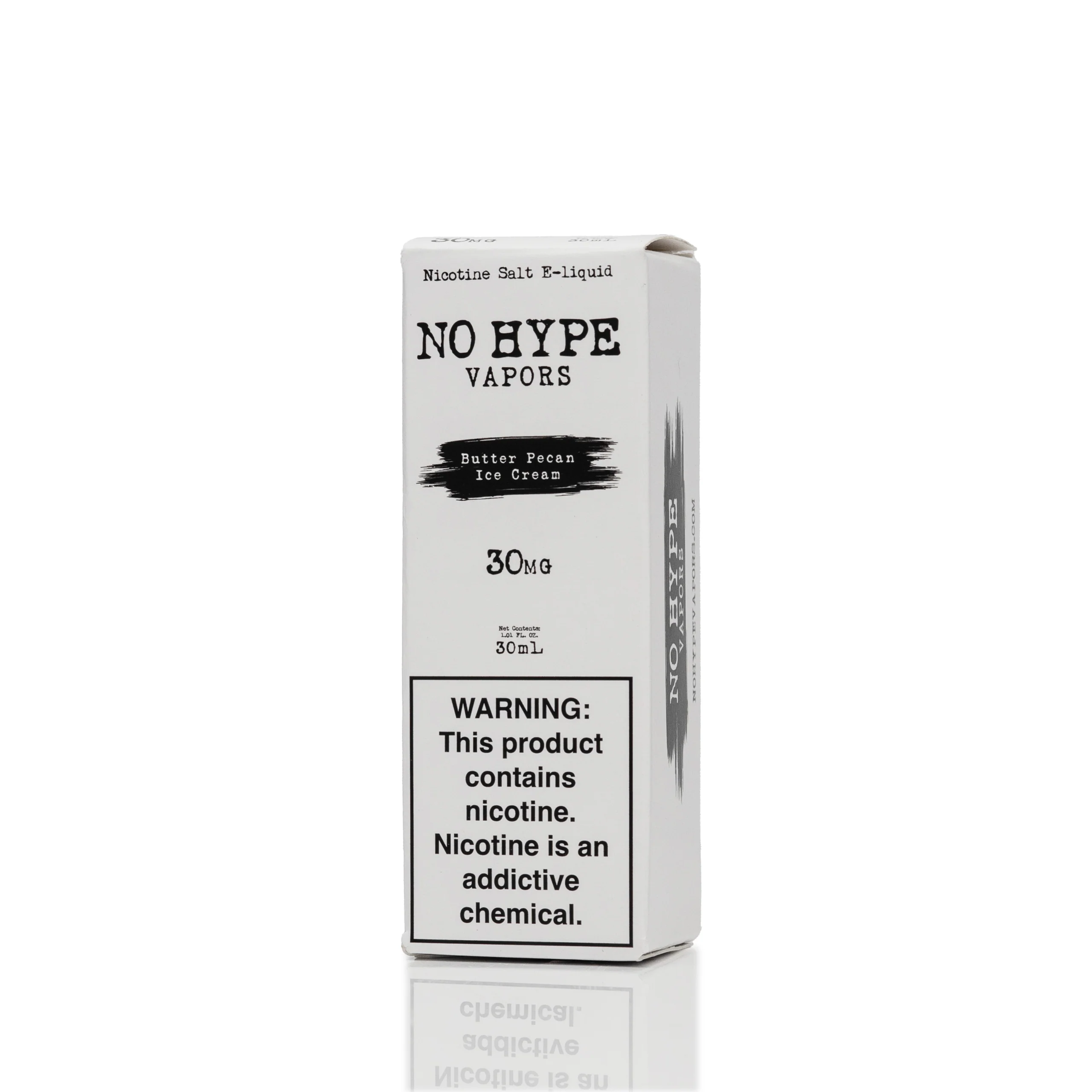 No Hype Vapors Salt Nic E-Liquid - Butter Pecan Ice Cream - 30mL