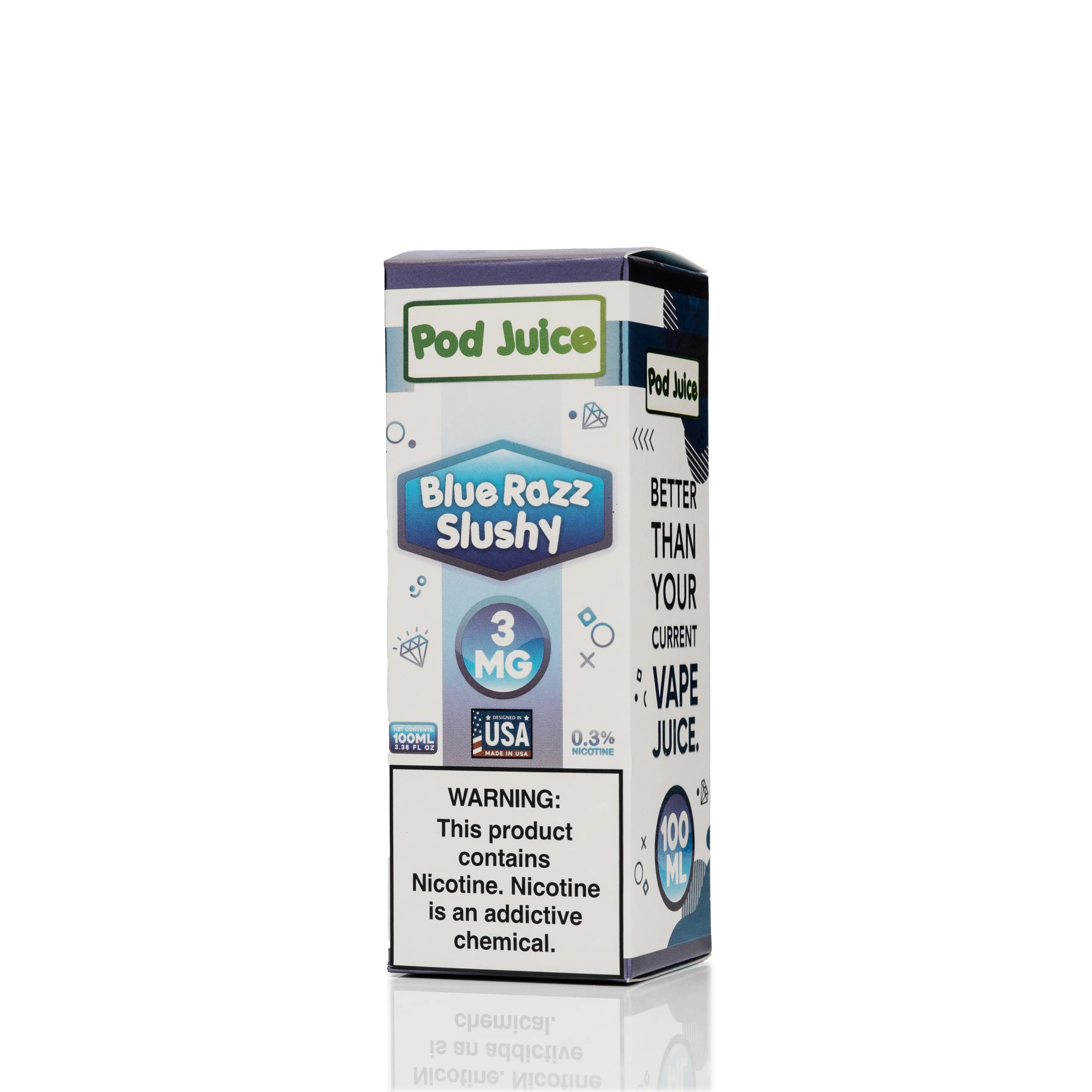 Pod Juice - Blue Razz Slushy - 100ml