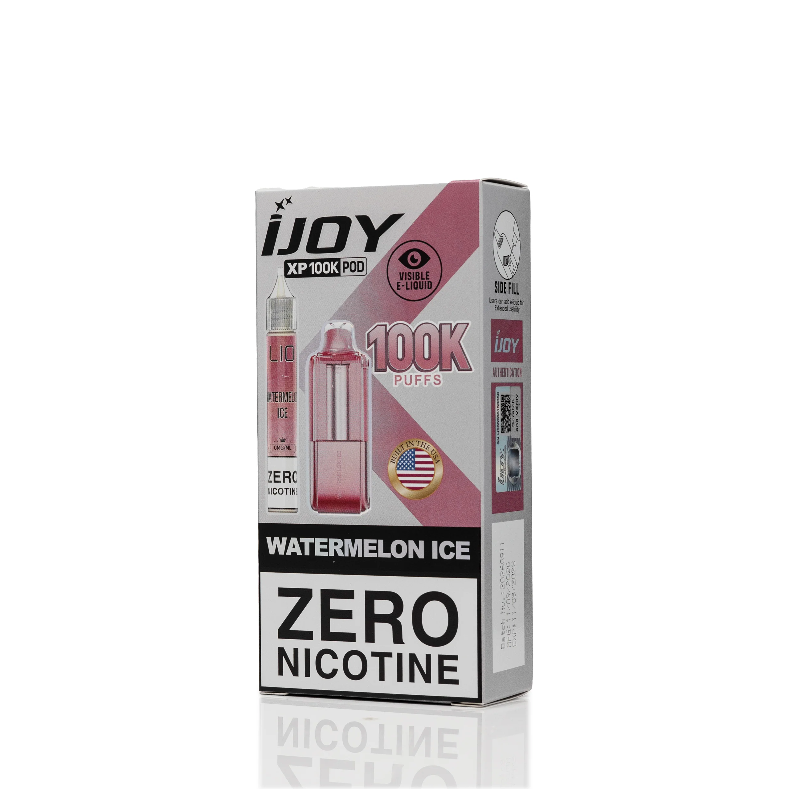 iJoy XP100K Replacement Pods Zero Nicotine
