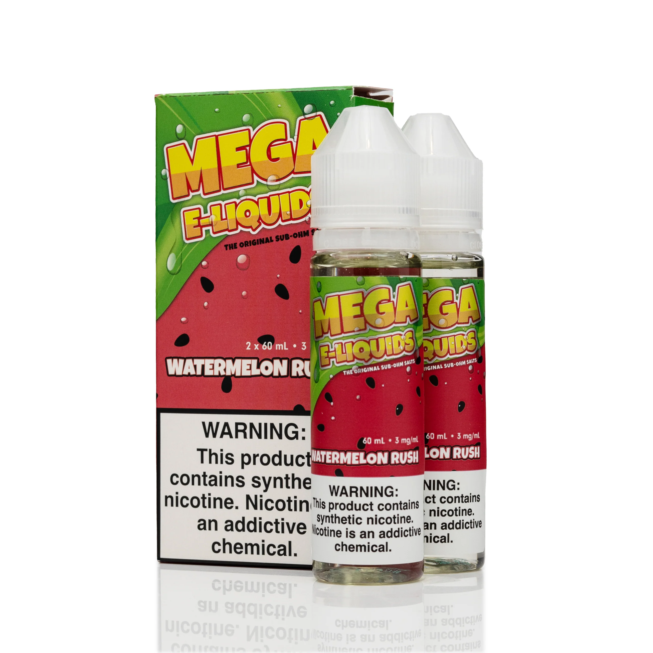 Mega E-Liquid - Watermelon Rush - 120mL