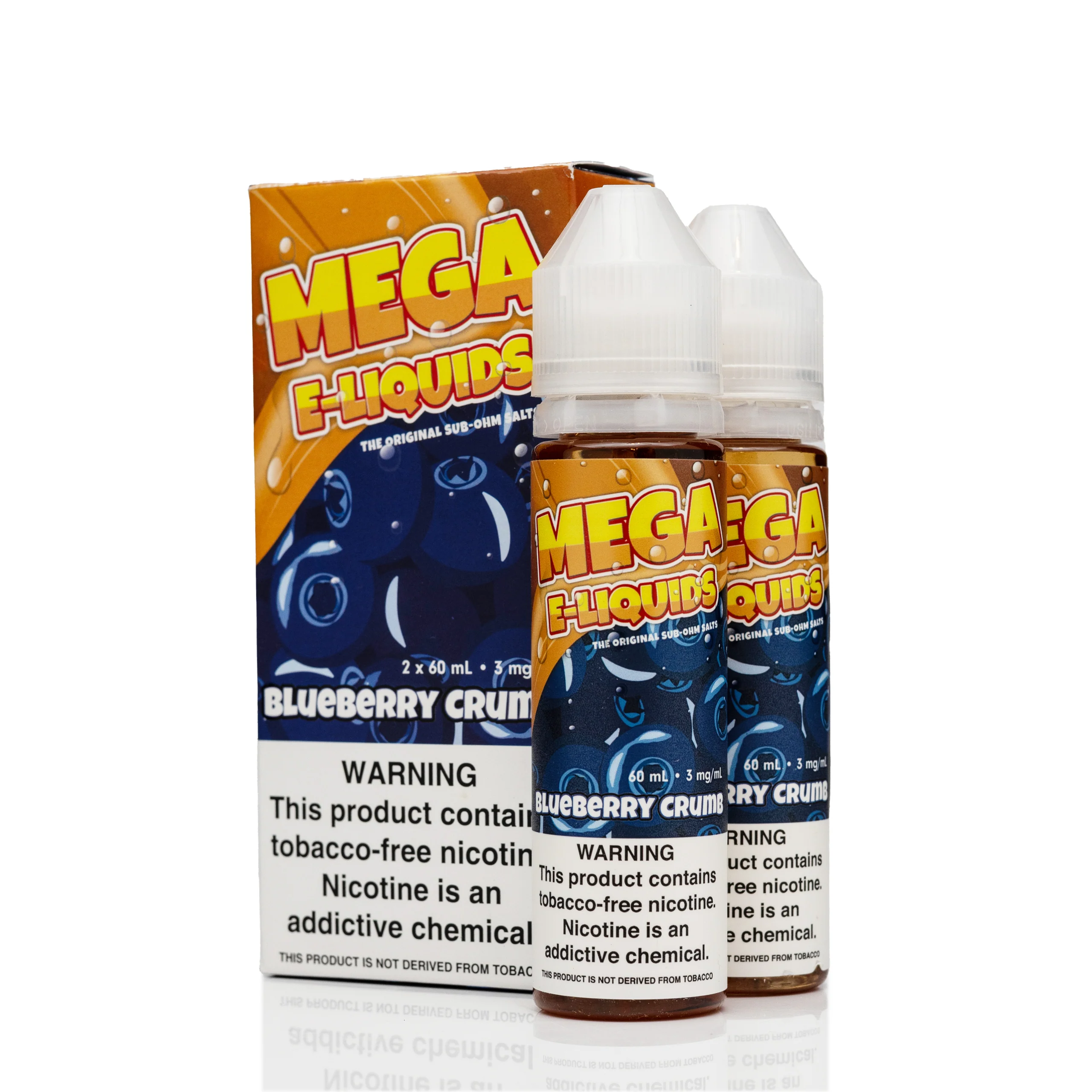 Mega E-Liquid - Blueberry Crumb - 120mL