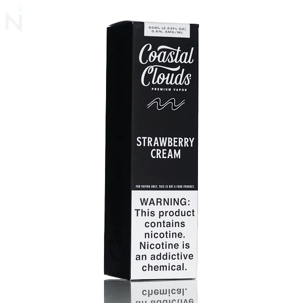 Coastal Clouds E-Liquid - Strawberry Cream - 60mL