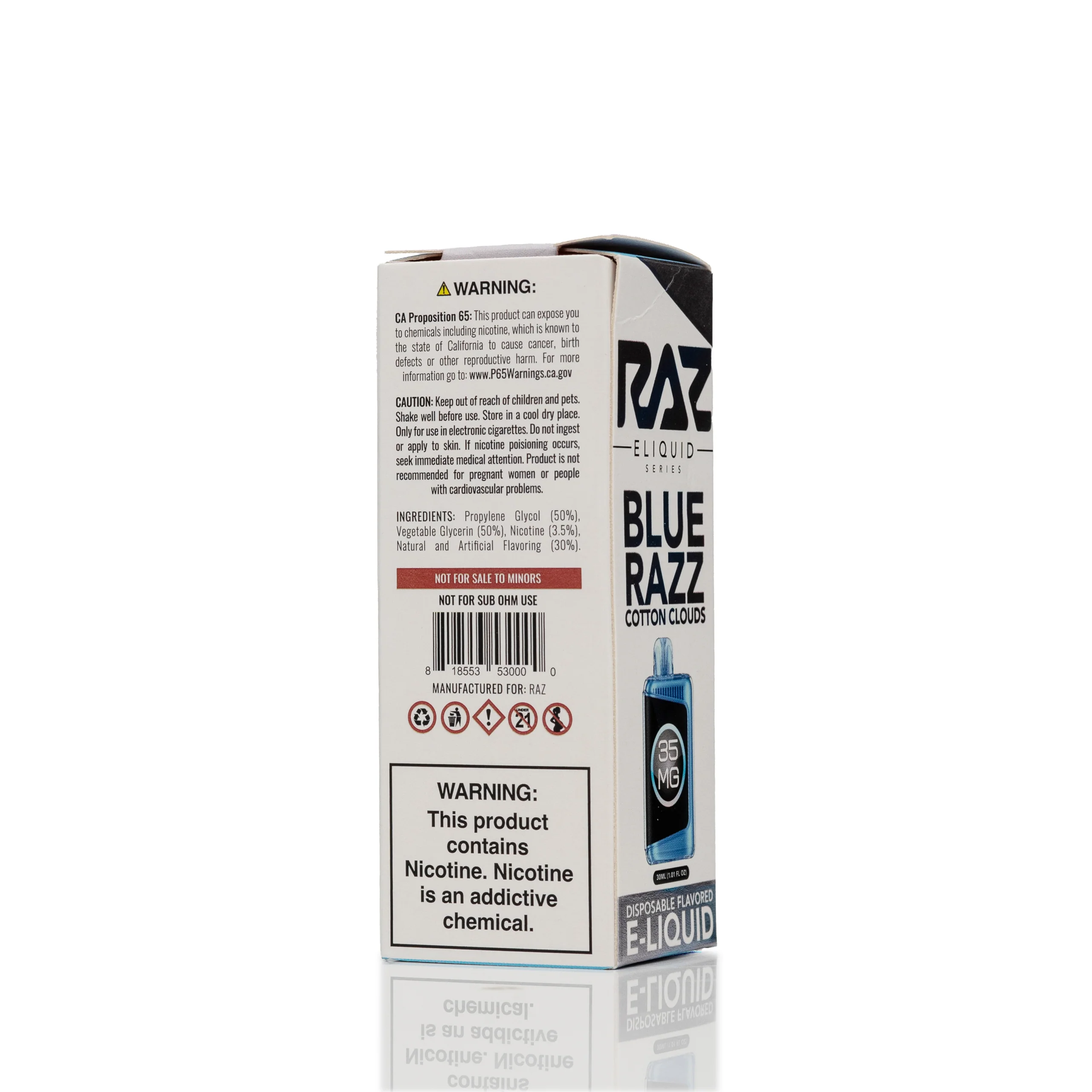 RAZ Salt - Blue Razz Cotton Clouds - 30ml