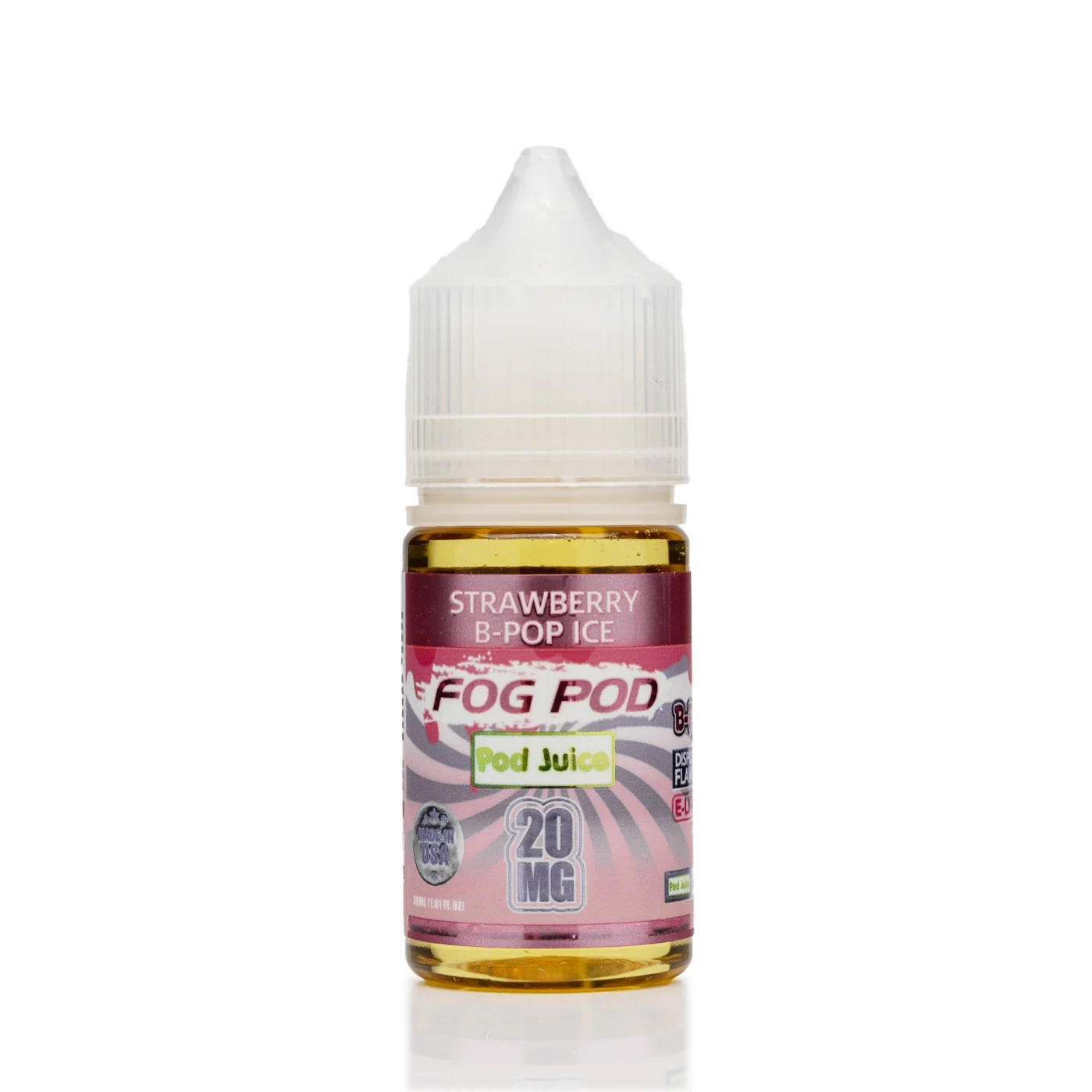 Pod Juice X Fog Pod Salt Nic - Strawberry B-Pop Ice - 30mL