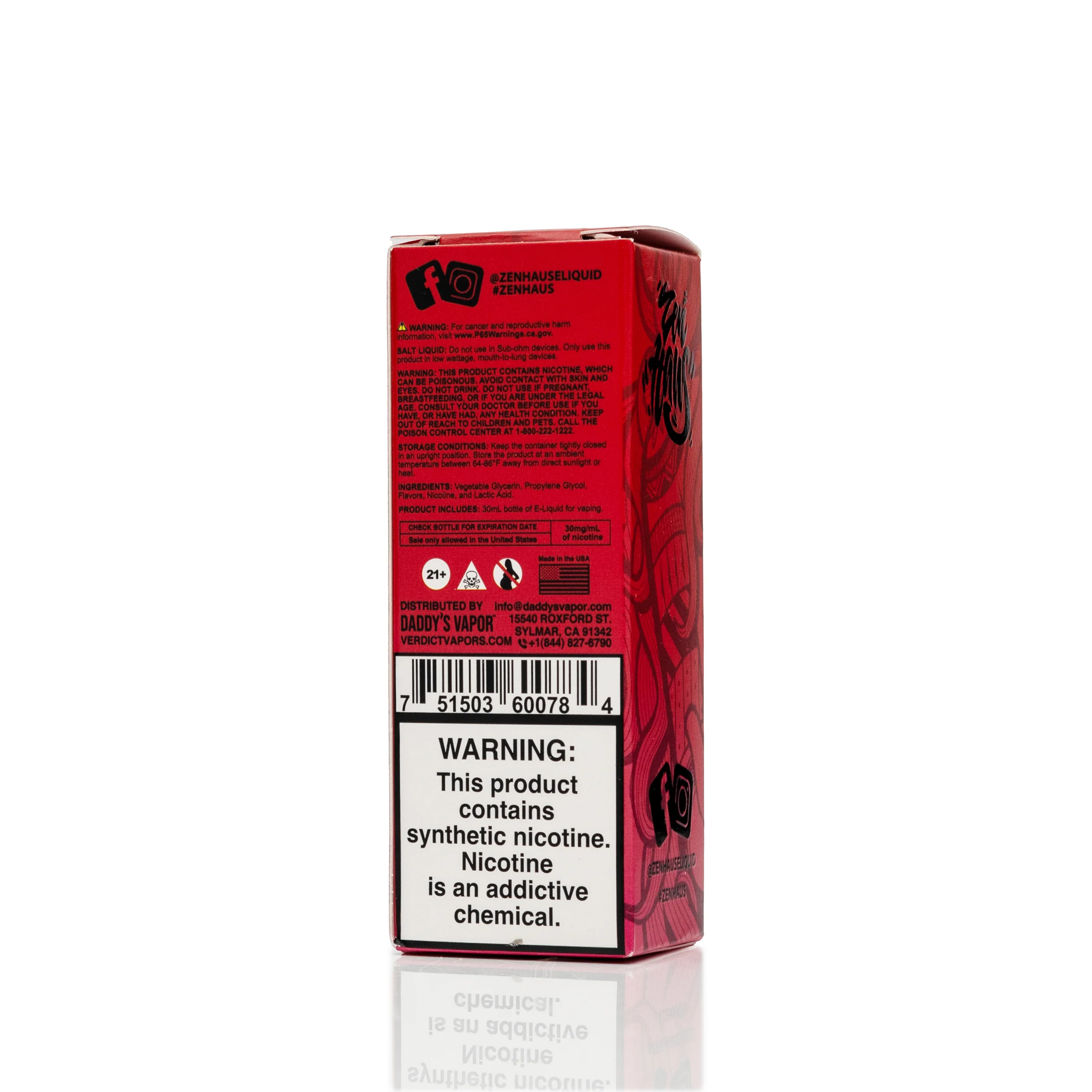 Zen Haus Salt Nic E-Liquid - Mantra - 30mL