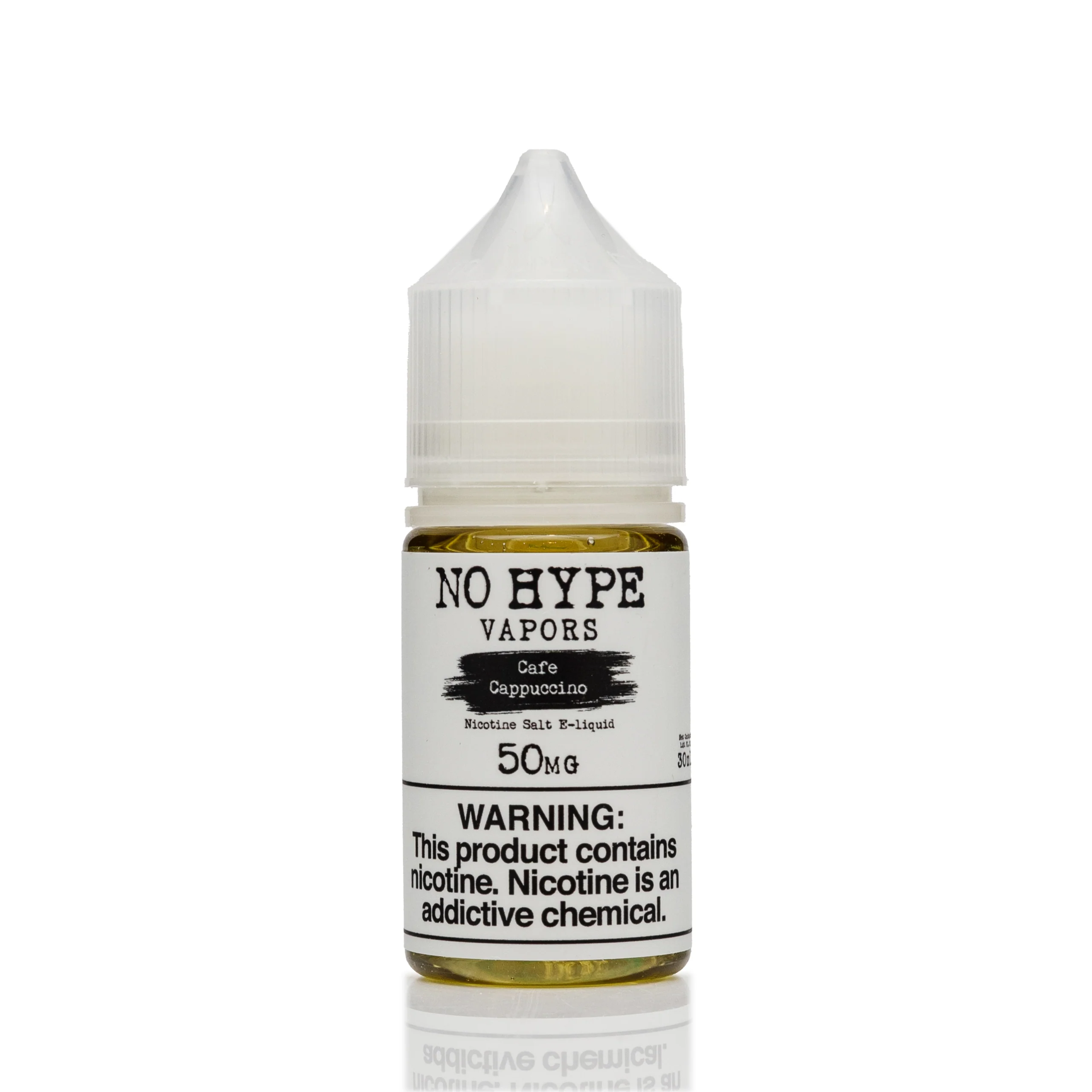 No Hype Vapors Salt Nic E-Liquid - Cafe Cappuccino - 30mL