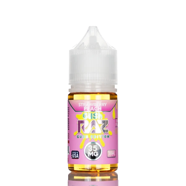 Pod Juice X RAZ Salt Nic - Strawberry Peach Gush - 30mL