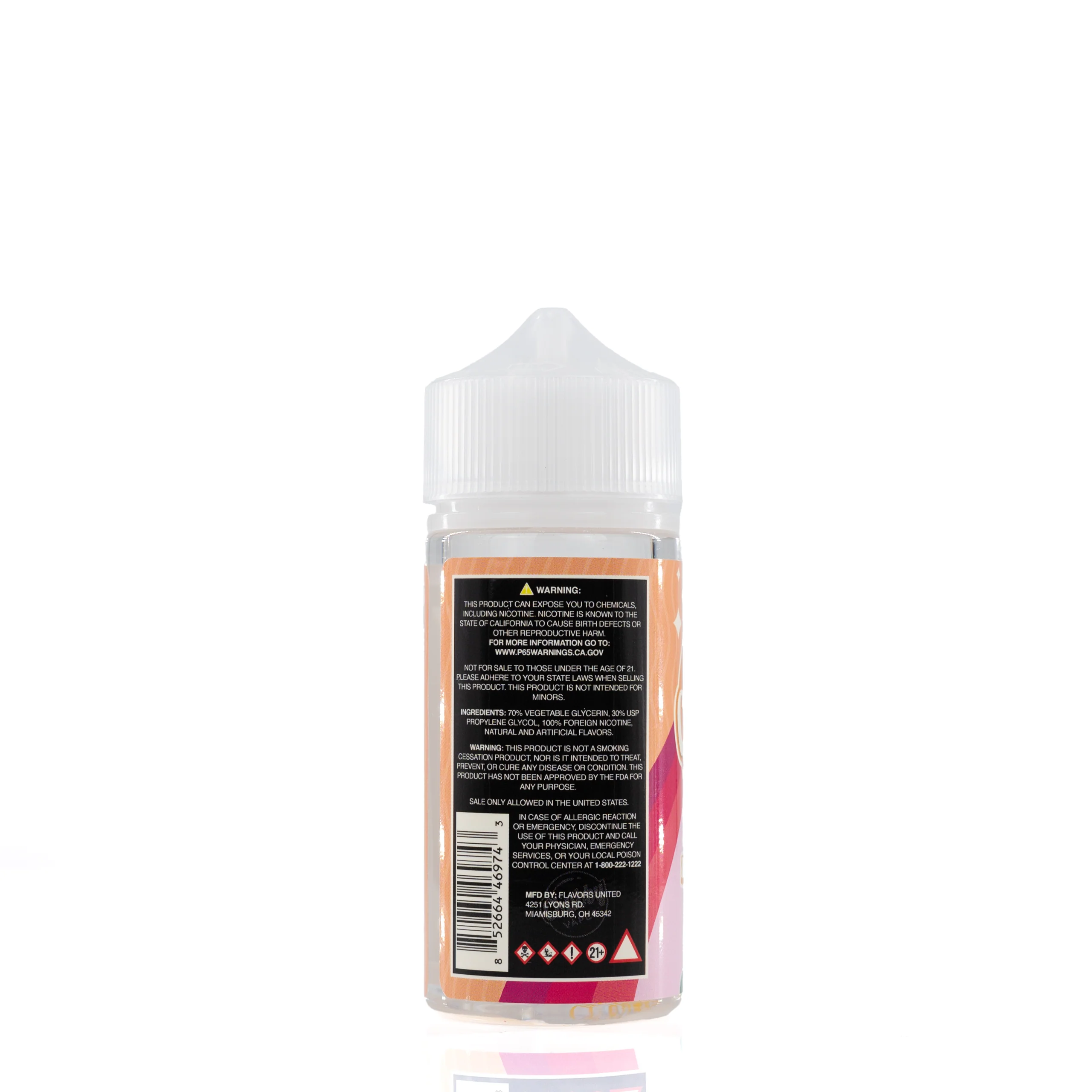 Chubby Bubble Vapes - Bubble Peach Twist - 100ml